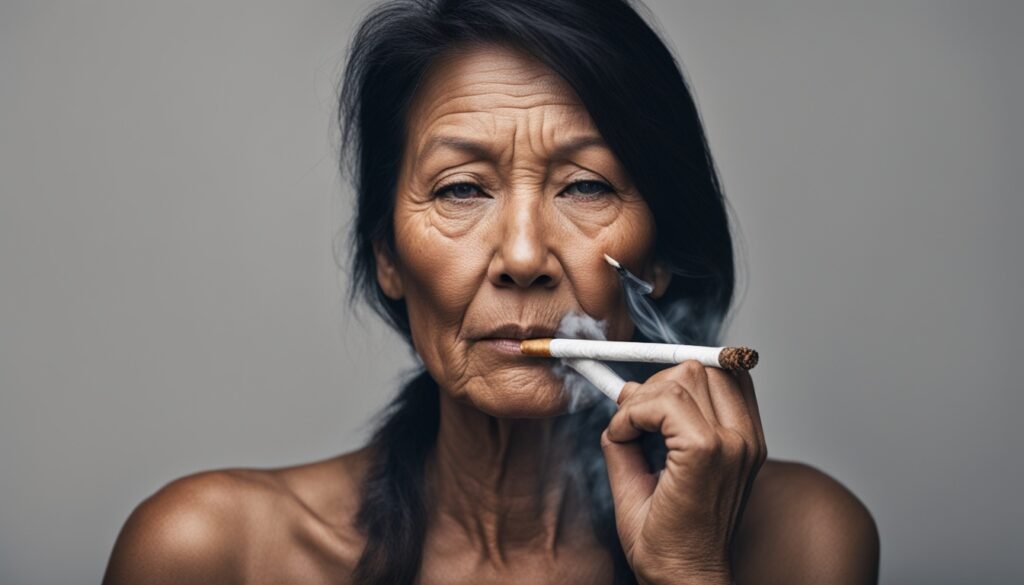 impact of smoking on skin